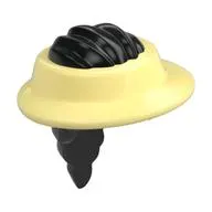 Hair and Hat, Visor Bright Light Yellow Pattern