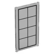 Glass for Window 1 x 4 x 6 with Black Lattice print