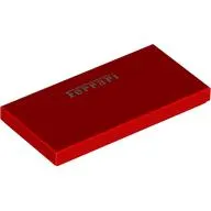 Tile 2 x 4 with Silver 'FERRARI' print