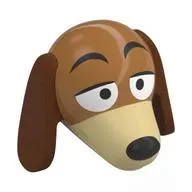 Animal Head, Dog with Slinky print