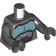 Torso, Metal Blue/Silver Armor Panels print, Pearl Titanium Arms and Hands