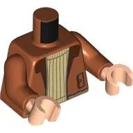 Torso, Jacket, Reddish Brown Collar, Tan Knitted Sweater print, Dark Orange Arms, Light Nougat Hands