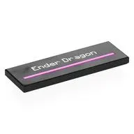 Tile 2 x 6 with White 'Ender Dragon', Bright Pink/Magenta Line print