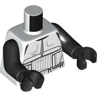 Torso, Scout Trooper Armor print, Black Arms and Hands