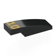 Brick Curved 3 x 1 x 2/3 with Gold '10' print