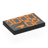 Tile 2 x 3 with Orange '1.000 GP' print
