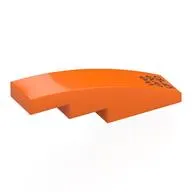 Brick Curved 4 x 1 No Studs with Black 'we are grip' print
