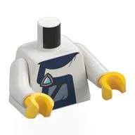Torso, Dark Blue Overalls, Triangle Jewel print, White Arms, Yellow Hands