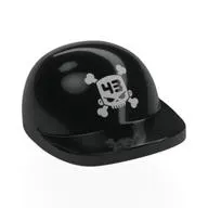 Hat / Cap Short Curved Peak with Silver Skull, '43' print