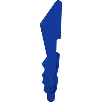 Weapon Sword with Jagged Edges and Marbled White Pattern
