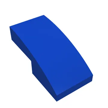 Brick Curved 2 x 1 No Studs with Bright Green Shape print