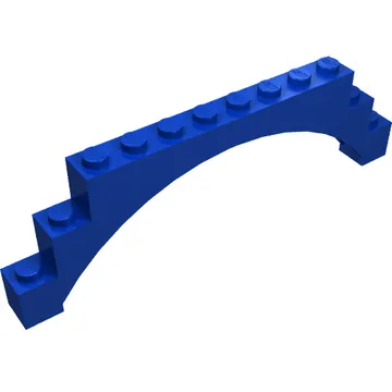 Brick Arch 1 x 12 x 3 Raised Arch with 5 Cross Supports