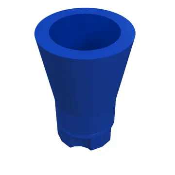 Plant, Palm Tree Trunk - Short Connector, Axle Hole with 4 Inside Prongs