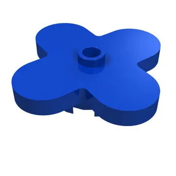 Flower 4 x 4 Rounded Petals with Center Stud