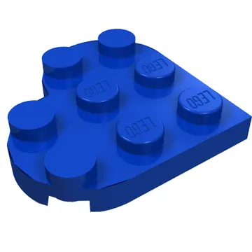 Plate Angled 3 x 3 with Heart Shape