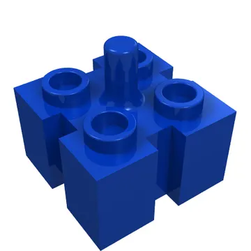Brick Special 2 x 2 with Grooves and Top Peg