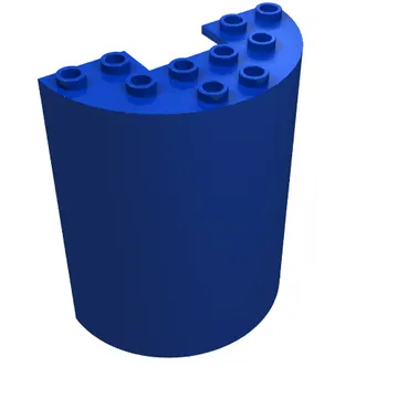 Cylinder Half 3 x 6 x 6 with 1 x 2 Cutout
