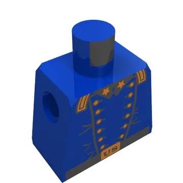 Minifig Torso with US Cavalry General Print