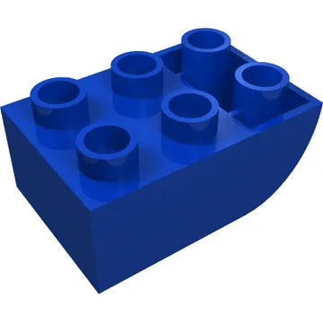 Duplo Brick 2 x 3 with Curved Bottom