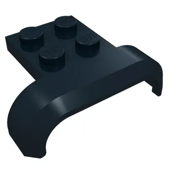 Wheel Arch, Mudguard 3 x 4 with 2 x 2 Plate