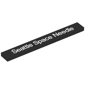 Tile 1 x 8 with 'Seattle Space Needle' Print