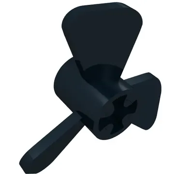 Propeller 3 Blade 3 Diameter with Axle Cross