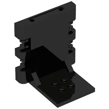 Hinge Bracket 4 x 5 x 5 Locking with 2 Fingers, Two on Each Side, 7 Teeth