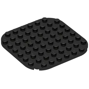 Plate Round Corners 8 x 8