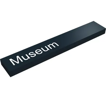 Tile 1 x 6 with "Museum" Print