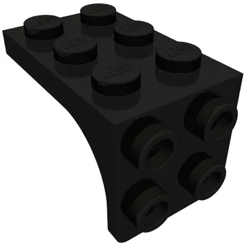 Bracket 2 x 3 - 2 x 2, Curved Sides