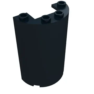 Cylinder Half 2 x 4 x 5 with 1 x 2 cutout