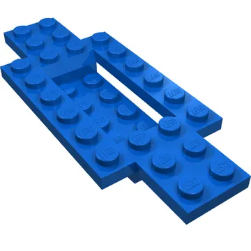 Vehicle Base 4 x 10 x 2/3 with 4 x 2 Recessed Center with Smooth Underside