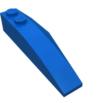 Brick Wedged, Curved 6 x 2 Left, Inner Ridges