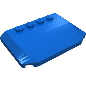 Brick Wedged, Curved Triple 4 x 6 x 2/3 with 4 Studs