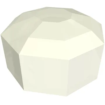 Plate Special 8-Sided Crystal/Gem 1 x 1 x 2/3
