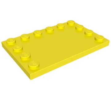 Plate Special 4 x 6 with Studs on 3 Edges