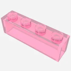 Brick 1 x 4 without Bottom Tubes