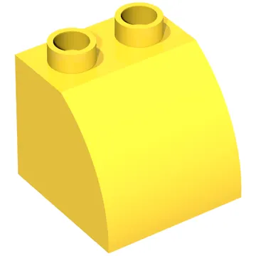 Duplo Brick 2 x 2 x 1 1/2 with Curved Top