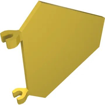 Flag 5 x 6 Hexagonal with U Clips