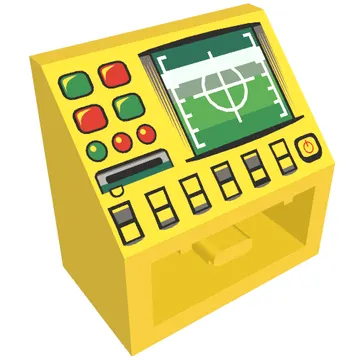 Brick Sloped Inverted 45° 2 x 2 with Radar and Disk Slot Print