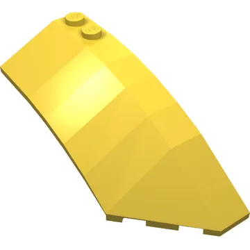 Brick Wedged, Curved 8 x 3 x 2 Open Right