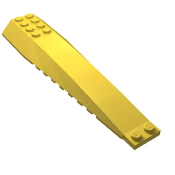 Brick Wedged, Curved 16 x 4 Triple with Inner Ridges