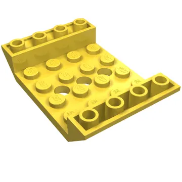 Brick Sloped Inverted 45° 6 x 4 Double with 4 x 4 Recessed and 3 Holes