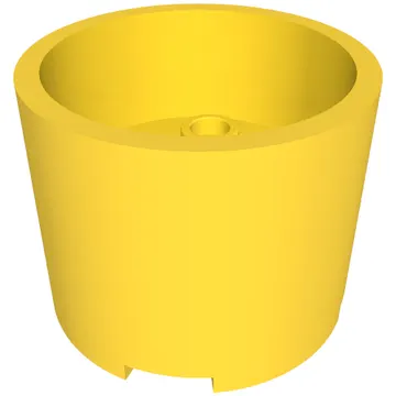Brick Round 3 x 3 x 2 Recessed Center with 2 x 2 Studs and Axle Hole