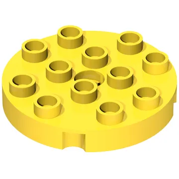 Duplo Plate Round 4 x 4