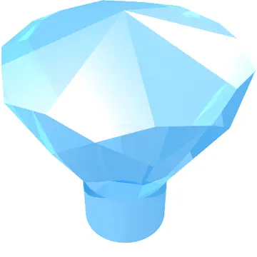 Rock 1 x 1 Jewel / Gem 24 Facet