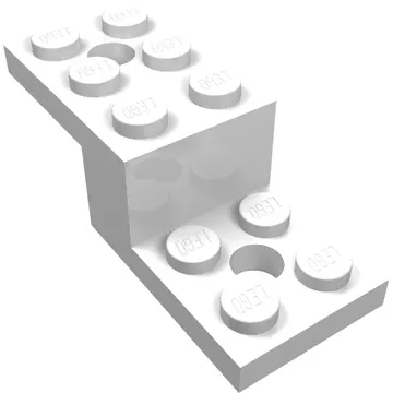 Bracket 5 x 2 x 1 1/3 with Holes, Pin Bottom