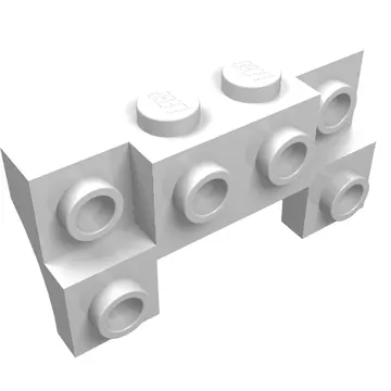 Brick Special 2 x 4 - 1 x 4 with 2 Recessed Studs and Thin Side Arches