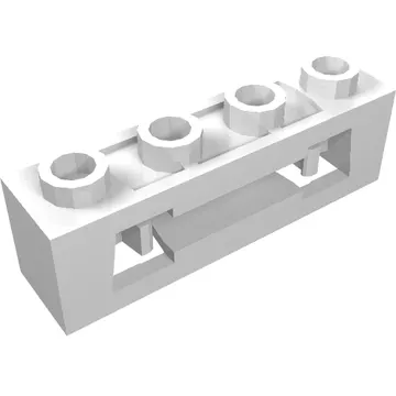 Launcher, Brick Special 1 x 4 with Inside Clips (Disk Shooter) with Recessed Center 2 Studs