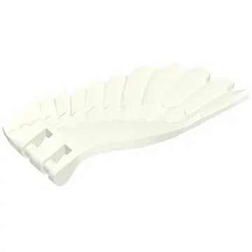 Creature Body Part, Wing 4 x 7 Left with Feathers and Handles for Clips